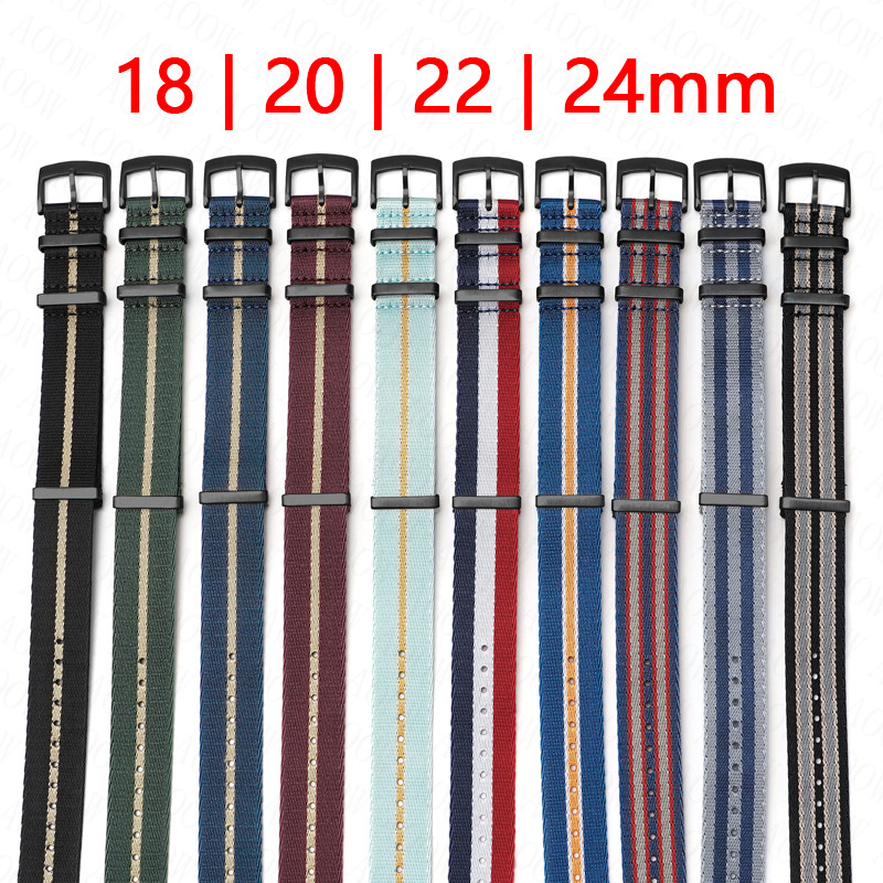 Woven Nylon Strap 18mm 20mm 22 - Canvas Strap Watch recension och pris