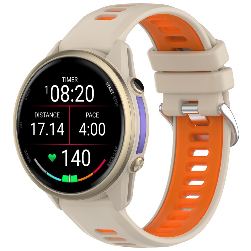 Two Color Silicone Strap 22MM  - Silicone Watch Band 22Mm recension och pris