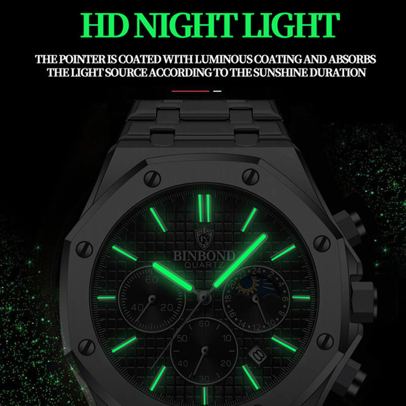 BINBOND Quality Men Watch Luxu - Patek Philippe Watch Nautilus recension och pris