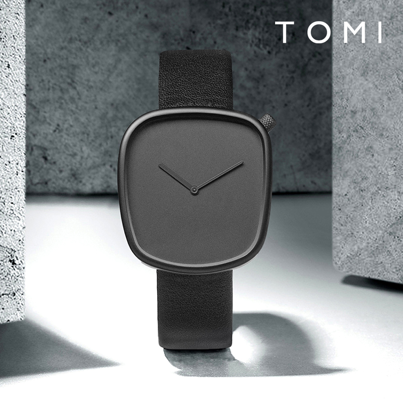 TOMI Watch Minimalist Men's Sq - Canvas Strap Watch recension och pris
