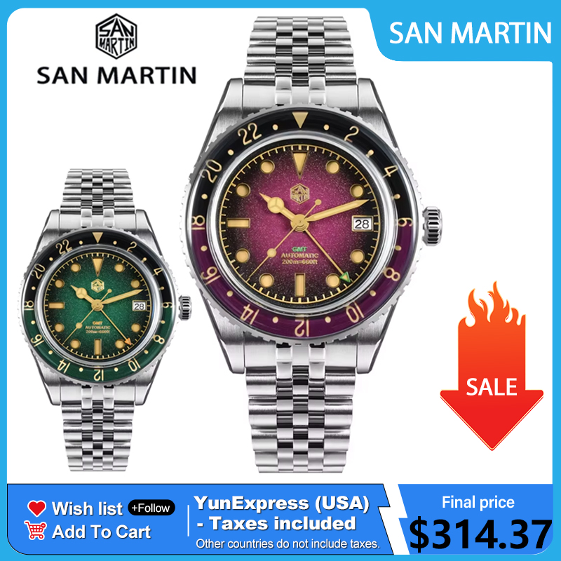 2025 New San Martin SN0134G Me - Rolex Watch Submariner recension och pris