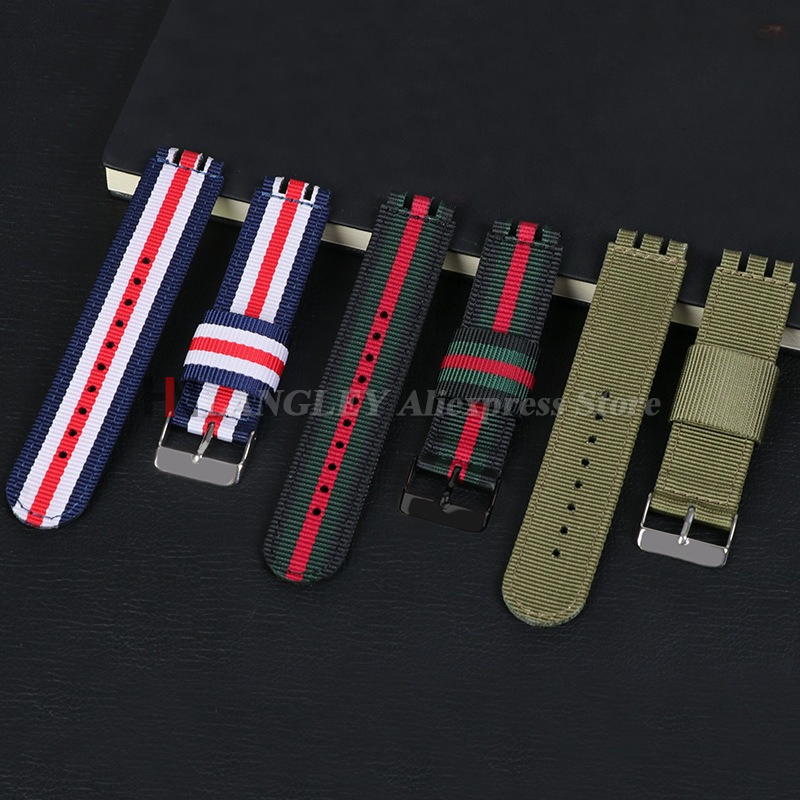 17mm 19mm 20mm Fabric Nylon Wa - Canvas Strap Watch recension och pris